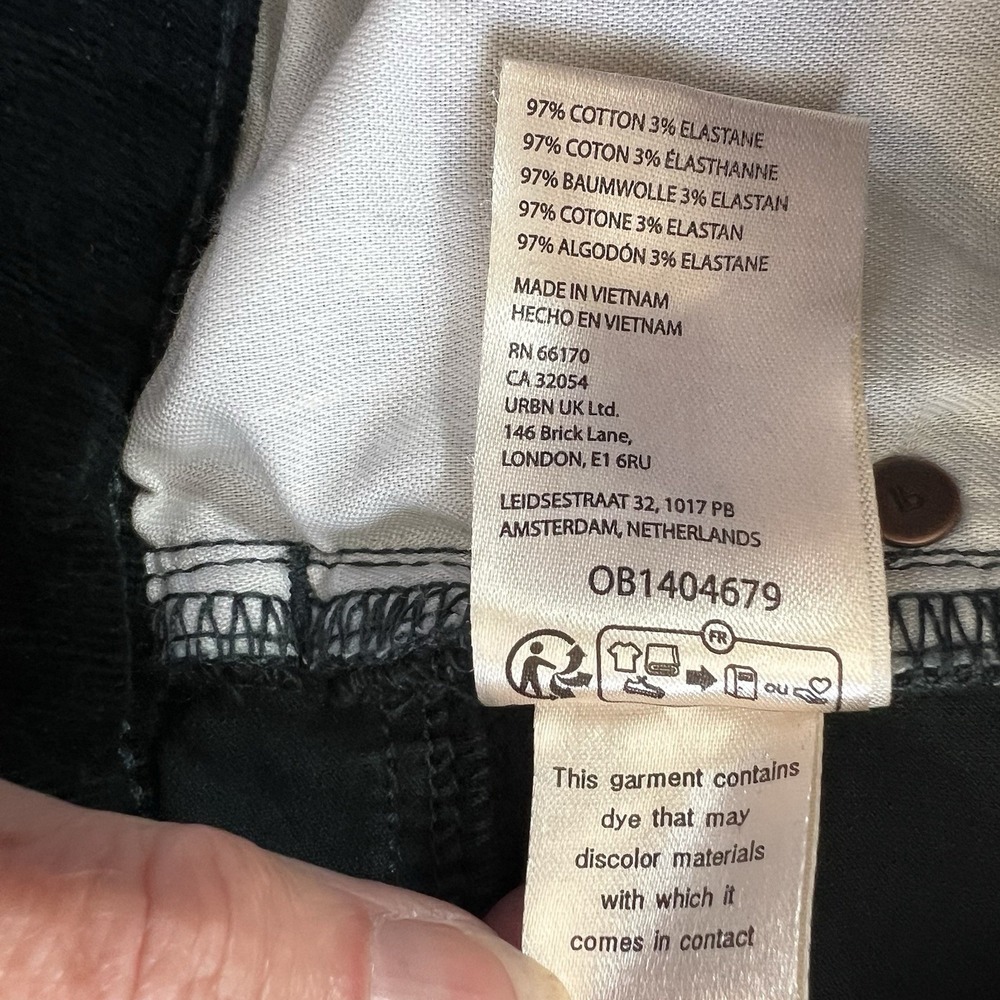 Anthrpologie Pilcro Women's Forrest Green Corduroy Crop Jeans Preppy Sz 31 - Picture 10 of 11
